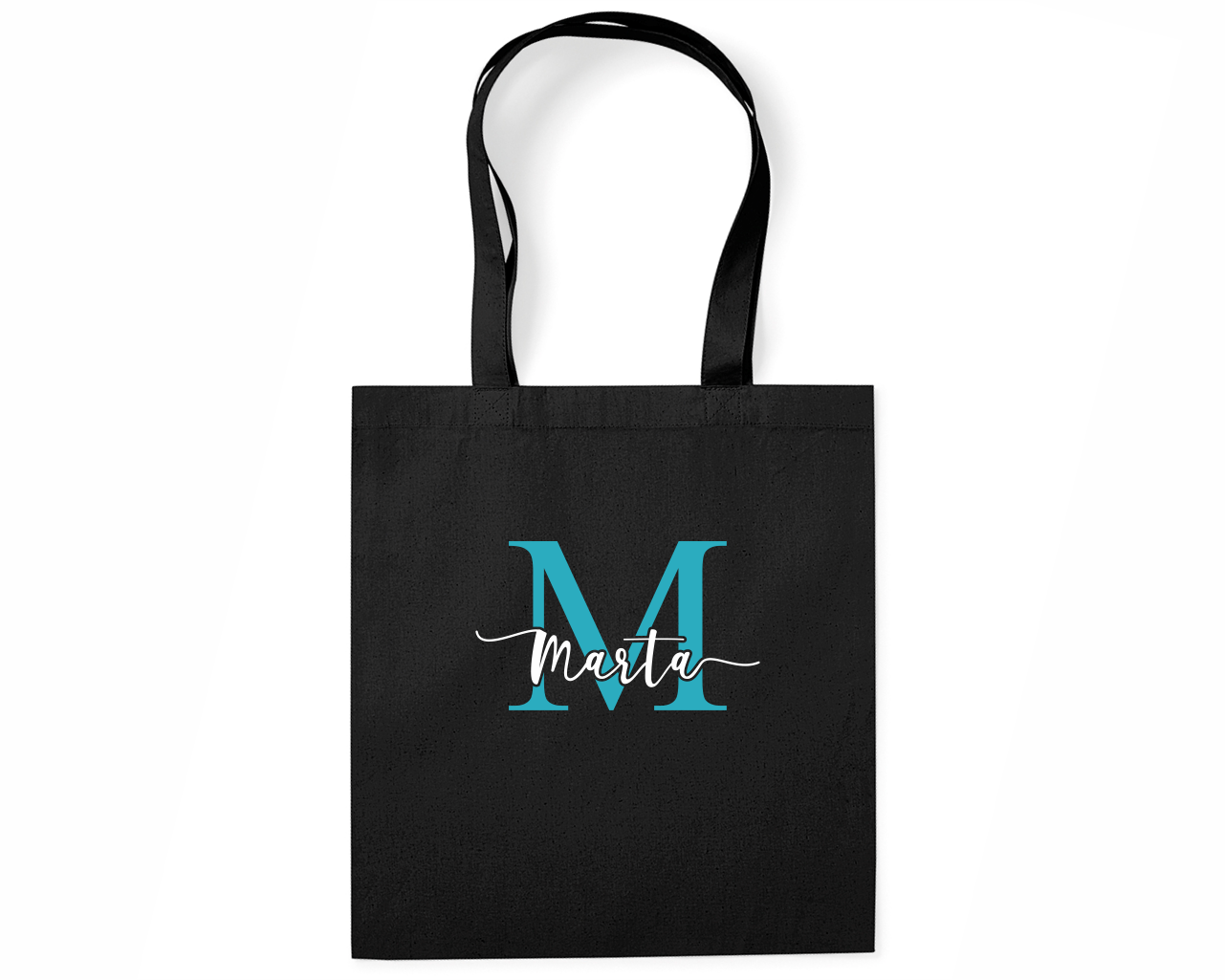 Tote Bag Negro Algodón - Personalizable