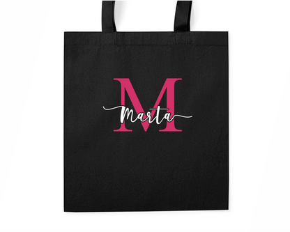 Tote Bag Negro Algodón - Personalizable