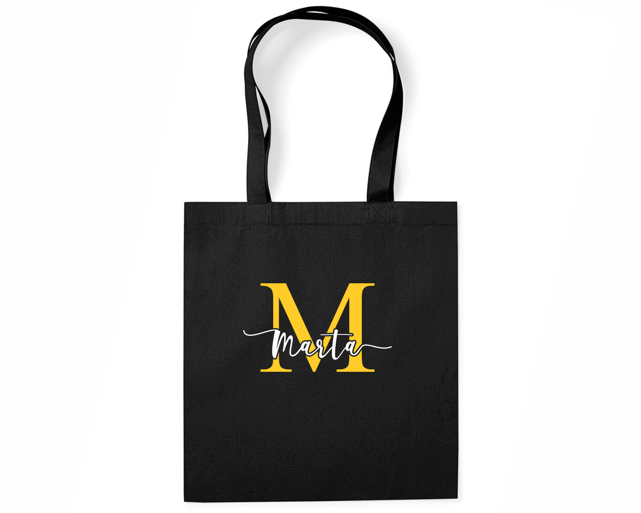 Tote Bag Negro Algodón - Personalizable