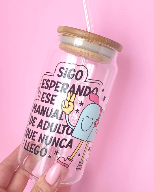 Vaso de vidrio Manu