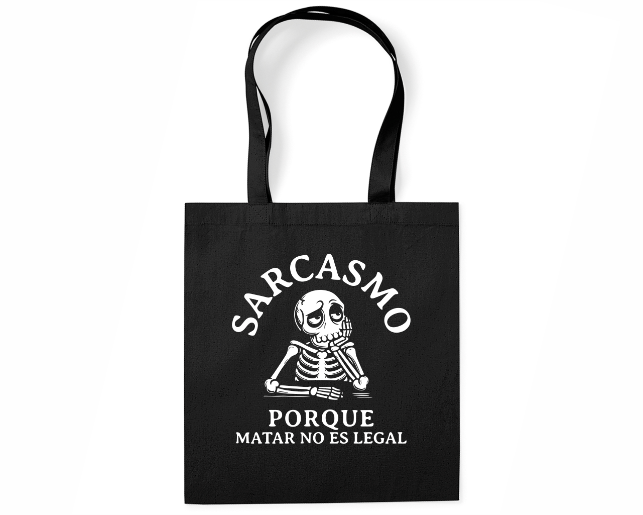 Tote Bag Negro Sarcasmo