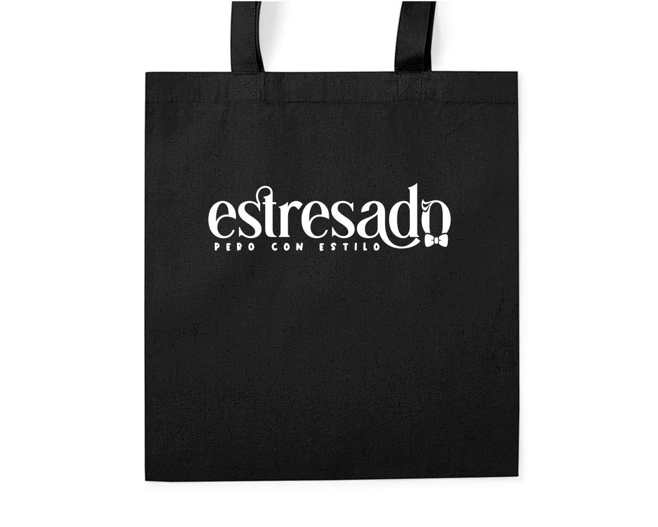 Tote Bag Negro Estresad@