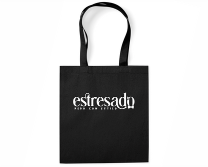 Tote Bag Negro Estresad@